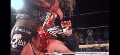 Somebody tell these guys wrestling is supposed to be fake.