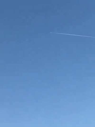 Arrow Anti-Ballistic Missile was launched earlier from Southern Israel to Intercept High-Speed Contact which was approaching Israeli Airspace from the Southeast