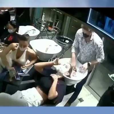 WCGW Not sitting still and as a result getting waterboarded