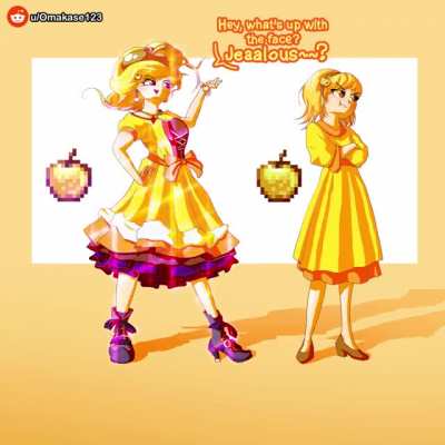 Enchanted and Regular Golden Apple [Minecraft]