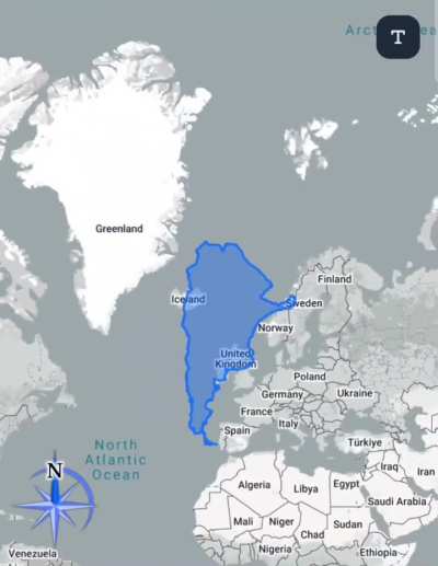 El tamaño real de Argentina