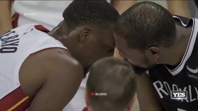 [Highlight] Kevin Durant & Bam Adebayo touched foreheads prior to tipoff