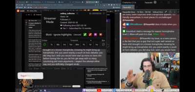 Hasan getting criticize by his tran fan for bad debate on trans issues against an known transphobe, Christians Walker, that he invited in his manor - 20 January 2022