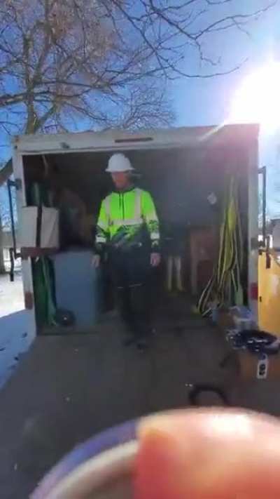 Lady Harassing Cell Tower Workers For Installing 