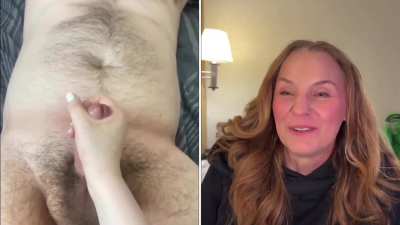 My GILF friend Molly decided to do a reaction to my cumpilation and she was quite impressed