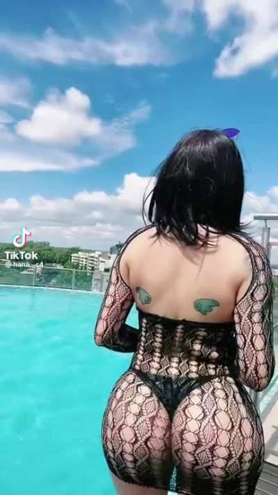 At the pool