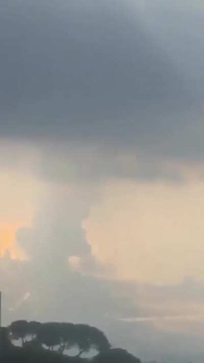 Beirut explosion from 27 miles away