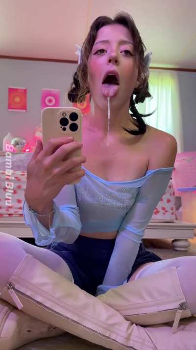 Catch it with your tongue 