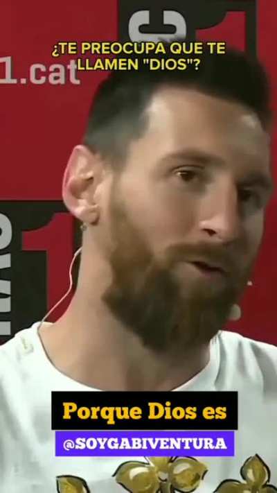 Messi being based as always