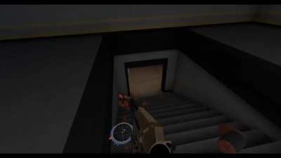 Anomaly discovered at one of the supply points in classic hallways, made a funny video