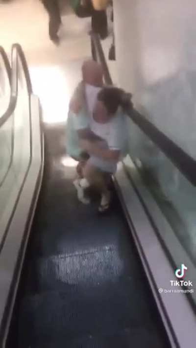 old lady cant take the camera.. or walk