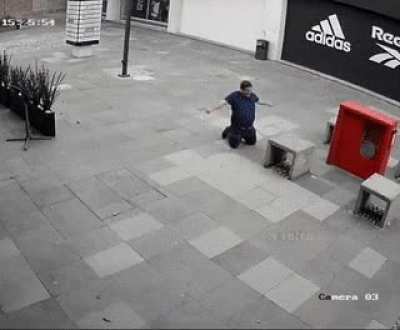 to do a sit up and a attempt to play it off.