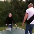 dude stop you’re gonna fall in between the tables