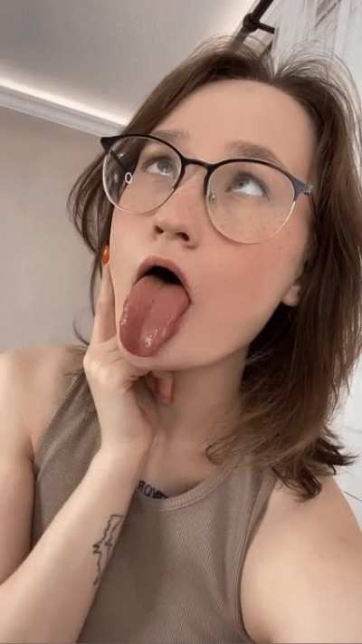 Where are you cumming? face or glasses?
