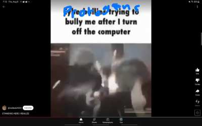 When the Protogen guy tries to bully you in chat vr but u log off the server 