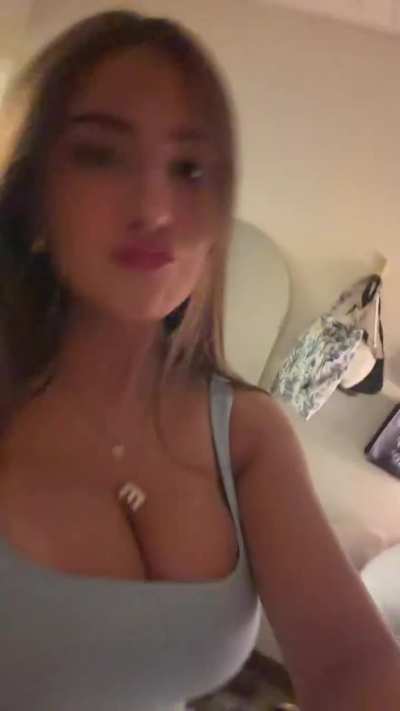 Busty in blue