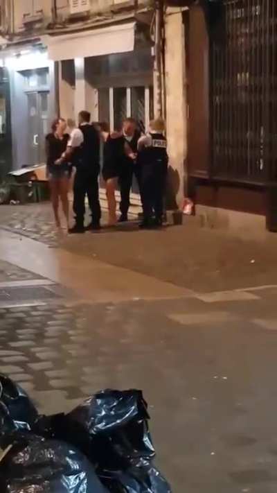 Spitting on a policeman when it's covid time