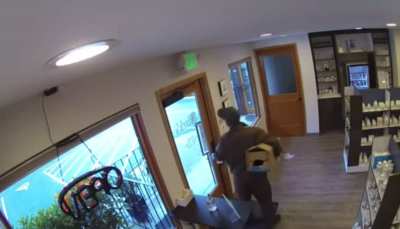 Two men disguised as UPS drivers robbed a pharmacy at gun point yesterday (Bellevue, WA)