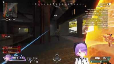 Towa finishes off a whole squad with melee.