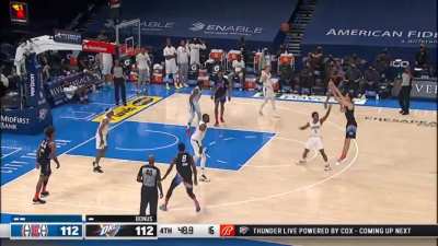 [Highlight] Pokusevski gives the Thunder the lead with a step back three