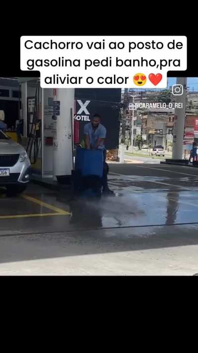 Esse frentista tem o meu respeito 