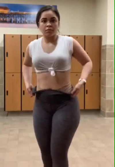 Thick thighs and her phat ass