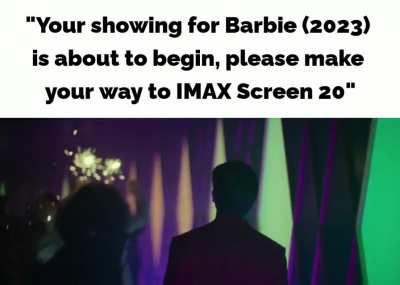 No Mr Nolan we can’t play Oppenheimer in imax, all the screens are booked