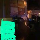 Police fire tear gas right at the residential flat