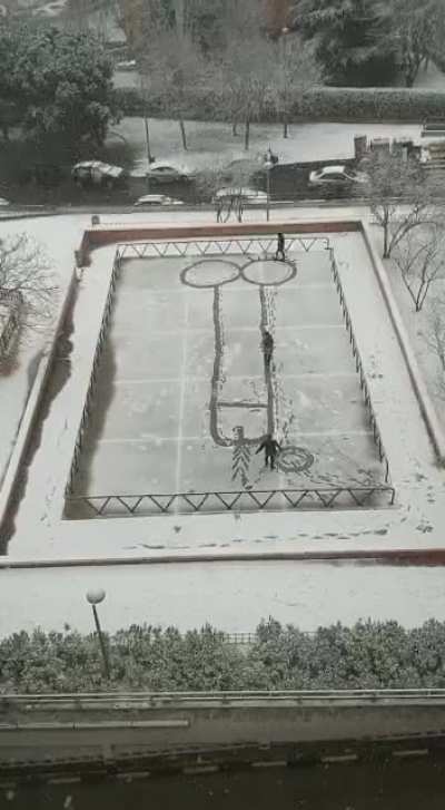Winter has come to Madrid