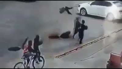 Firecracker into the sewer