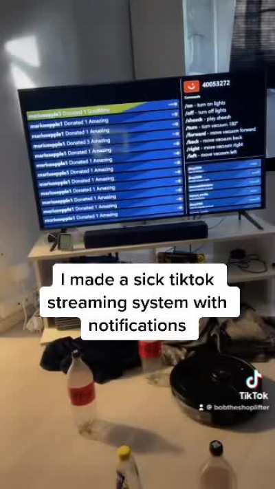 A cool TikTok streaming system
