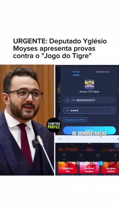 Deputado se passa por influenciador e mostra como funciona golpes de jogos de aposta