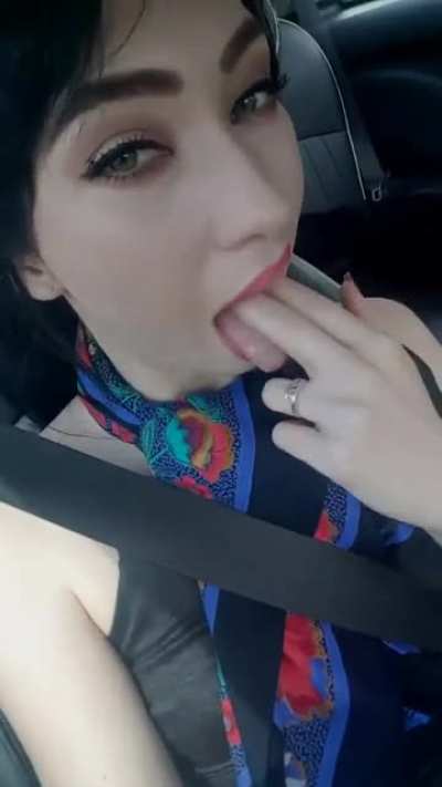 A Finger's Journey, From Tongue To Pussy.