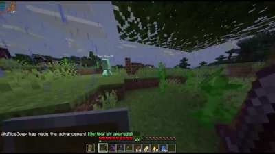 My friend turned around and there was a creeper right behind her.