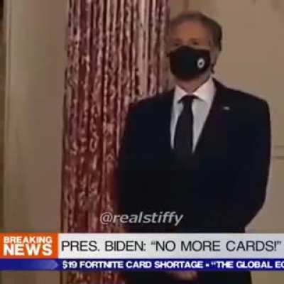President Biden is already failing us. No more 19 dollar cards