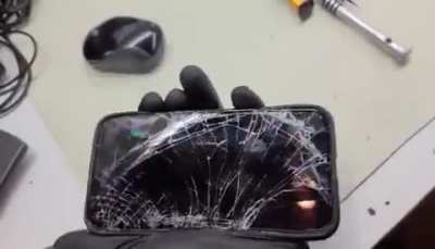 It still powers on...