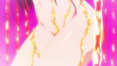 Licking & Touching her body all over.