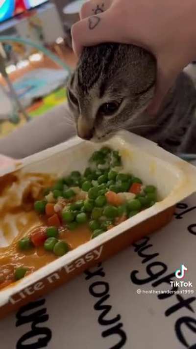 Let the guy have his peas