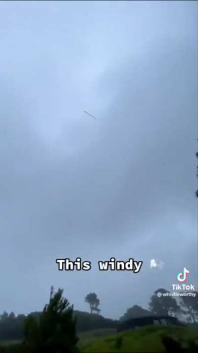 It's so windy!
