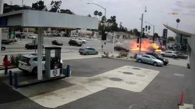 Fiery crash that left multiple people dead happened in LA today