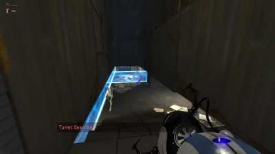 Me and my friend playing portal