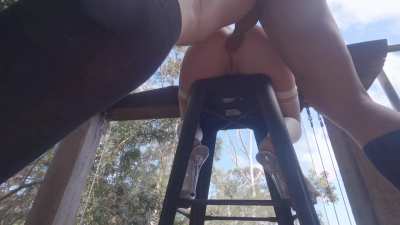 This blonde girl's ass was born to be fucked