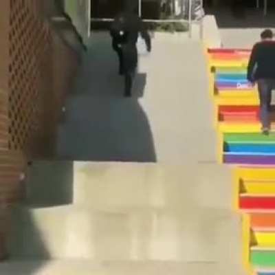 Stairs for LGTB people.