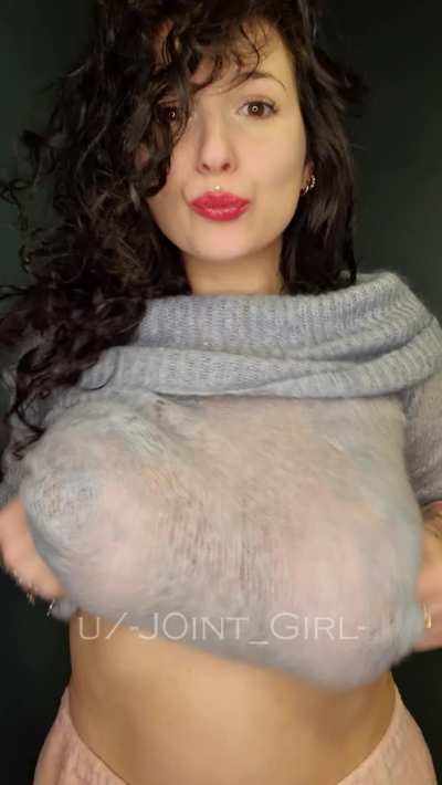 What do you like the most, my sweater or what's under it? (OC)