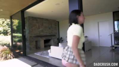 Step-Daughter Angeline Red Does a Challenge Porn GIF by pornotree.com