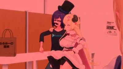 Just Watame and A-chan dance loop