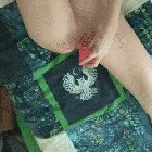 Fucking myself in a split with new toy [f]