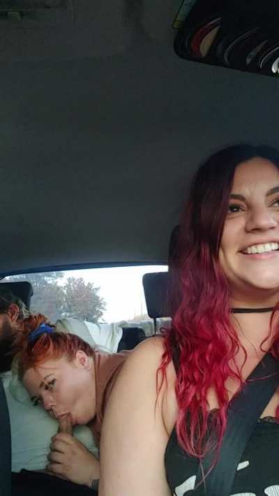Super distracting watching these two in my backseat