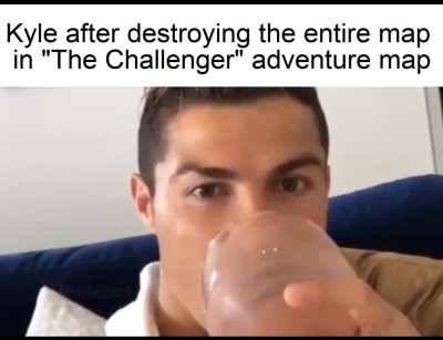so I've made a cristiano ronaldo sipping juice meme, but it's ian and the crew
