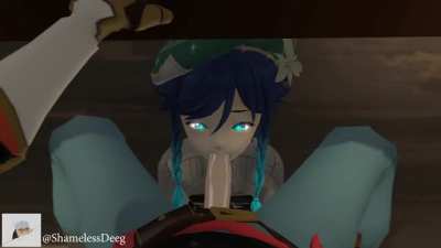 Venti Bothering some Adventurer , (Sham<wbr>eless<wbr>Deeg)<wbr>. [Genshin Impact]